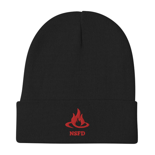 Embroidered Beanie - NSFD Flame